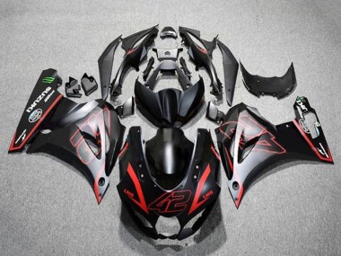 Purchase 2017-2024 Matte Black Red 42 Suzuki GSXR1000 Motorcycle Fairings UK