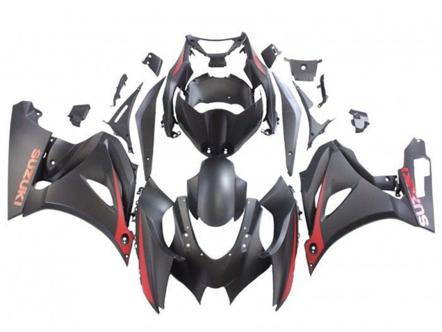 Purchase 2017-2024 Matte Black Matte Red Suzuki GSXR1000 Motorcycle Fairings UK