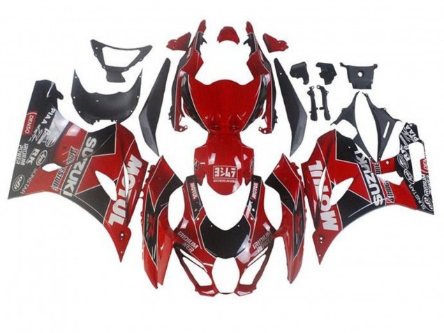 Purchase 2017-2024 Red White Black Motul Suzuki GSXR1000 Motorcycle Fairings UK