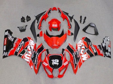 Purchase 2017-2024 Red White Black Motul 12 Suzuki GSXR1000 Motorcycle Fairings UK