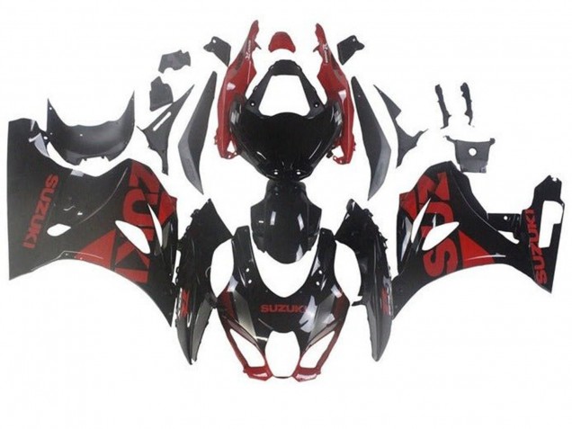 Purchase 2017-2024 Black Dark Red Suzuki GSXR1000 Motorcycle Fairings UK
