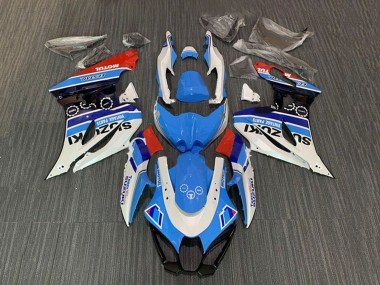 Purchase 2017-2024 White Blue Stripe Red Motul Suzuki GSXR1000 Motorcycle Fairings UK