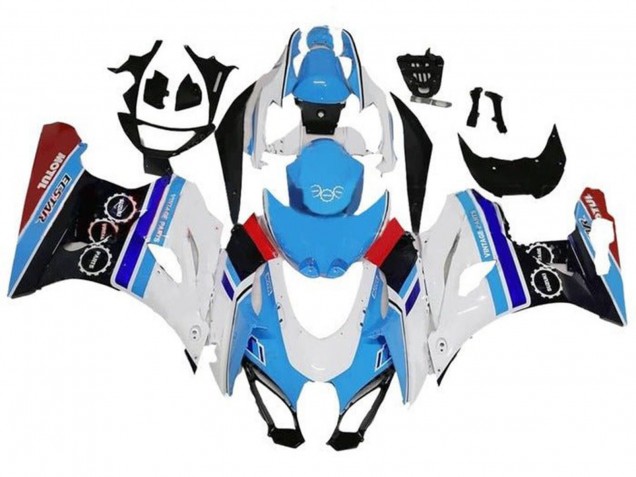 Purchase 2017-2024 White Blue Stripe Red Suzuki GSXR1000 Motorcycle Fairings UK
