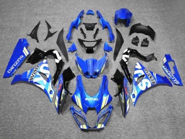 Purchase 2017-2024 Blue White Ecstar Suzuki GSXR1000 Motorcycle Fairings UK