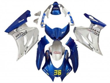 Purchase 2017-2024 Blue Silver Motul 36 Suzuki GSXR1000 Motorcycle Fairings UK
