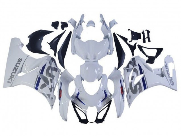 Purchase 2017-2024 White Silver Blue Suzuki GSXR1000 Motorcycle Fairings UK