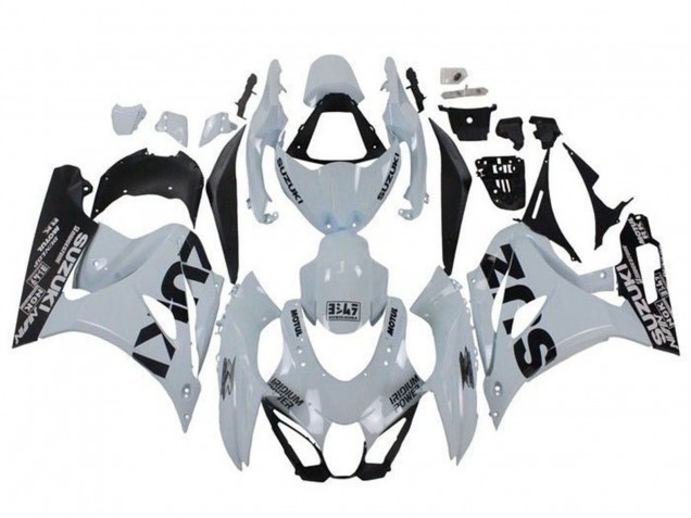 Purchase 2017-2024 White Black Suzuki GSXR1000 Motorcycle Fairings UK