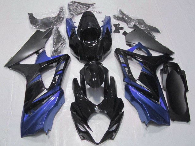 Purchase 2007-2008 Glossy Black Matte Black Suzuki GSXR 1000 Motorcycle Fairings Kit UK
