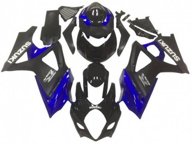 Purchase 2007-2008 Glossy Black Matte Black Blue Grey Suzuki GSXR 1000 Motorcycle Fairings UK