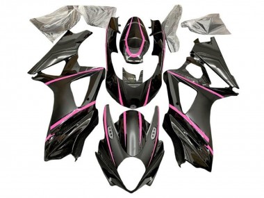 Purchase 2007-2008 Matte Black Pink Suzuki GSXR 1000 Motorcycle Fairings UK