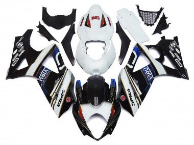 Purchase 2007-2008 White Blue Black VIRU Suzuki GSXR 1000 Motorcycle Fairings UK