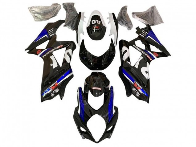 Purchase 2007-2008 Black White Blue Yoshimura Suzuki GSXR 1000 Motorcycle Fairings UK