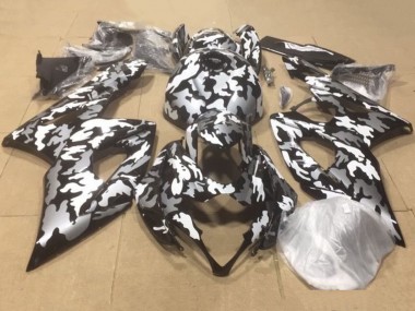 Purchase 2007-2008 Black White Grey Camouflage Suzuki GSXR 1000 Motorcycle Fairings UK