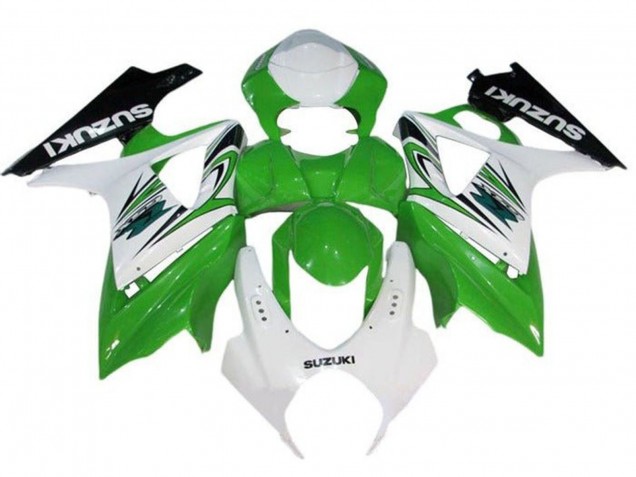 Purchase 2007-2008 White Green Black Suzuki GSXR 1000 Motorcycle Fairing UK