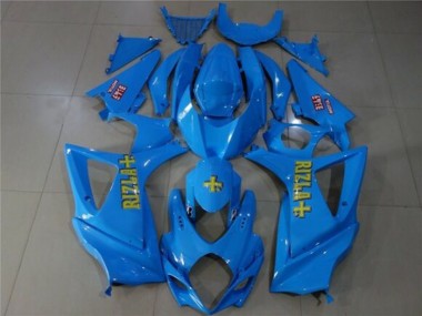 Purchase 2007-2008 Blue Gold Rizla Suzuki GSXR 1000 Motorcycle Fairings UK