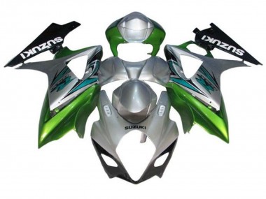 Purchase 2007-2008 Silver Green Black Suzuki GSXR 1000 Motorcycle Fairings UK