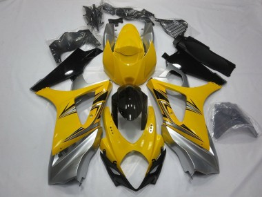 Purchase 2007-2008 Yellow Silver Black Suzuki GSXR 1000 Motorcycle Fairings UK