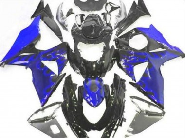 Purchase 2009-2016 Glossy Black Blue Flame Suzuki GSXR 1000 Motorcycle Fairing UK