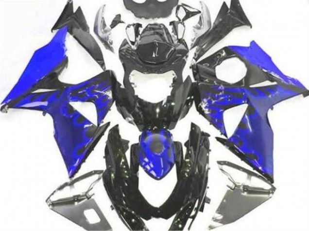 Purchase 2009-2016 Glossy Black Blue Flame Suzuki GSXR 1000 Motorcycle Fairing UK