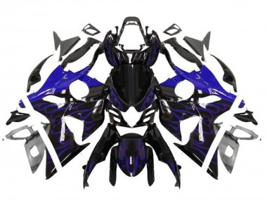 Purchase 2009-2016 Glossy Black Blue Flame Suzuki GSXR 1000 Motorcycle Fairings UK