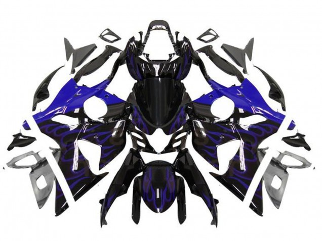Purchase 2009-2016 Glossy Black Blue Flame Suzuki GSXR 1000 Motorcycle Fairings UK