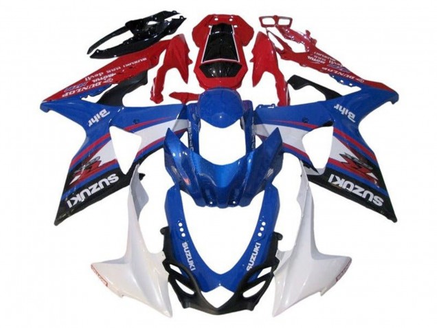 Purchase 2009-2016 Blue White Red Black Stripe Suzuki GSXR 1000 Motorcycle Fairings UK
