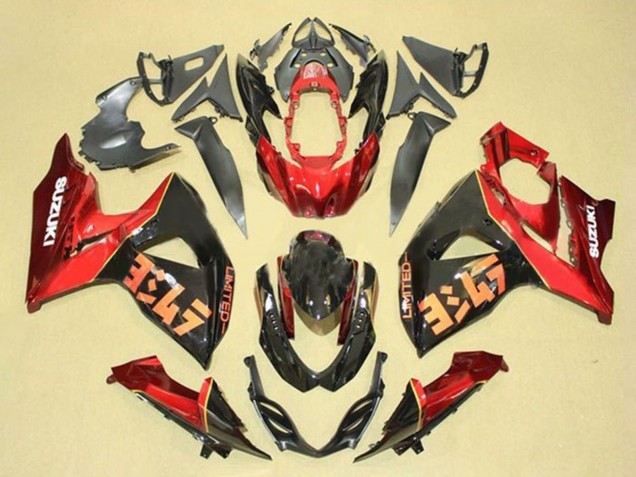 Purchase 2009-2016 Red Black Suzuki GSXR 1000 Motorcycle Fairing Kits UK