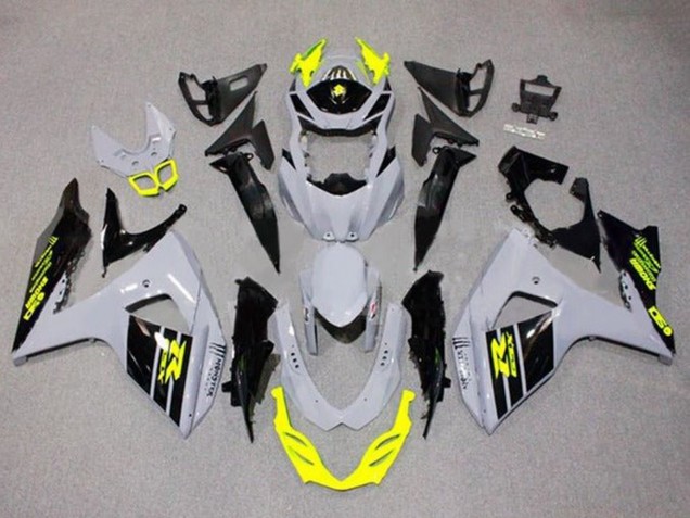 Purchase 2009-2016 Grey Neon Yellow Black Suzuki GSXR 1000 Motorcycle Fairings UK