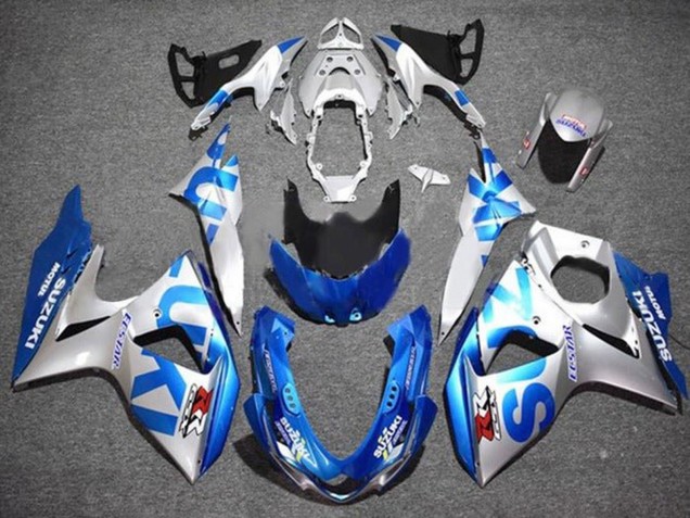 Purchase 2009-2016 Silver Blue Suzuki GSXR 1000 Motorcycle Fairings UK