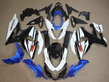 Purchase 2009-2016 White Blue Black Suzuki GSXR 1000 Motorcycle Fairings Kit UK