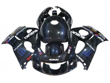 Purchase 1996-2000 Black Dark Blue Monster Suzuki GSXR 600 / GSXR 750 Motorcycle Fairings UK