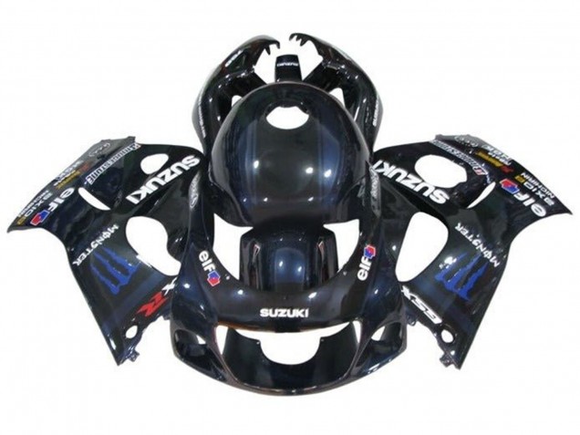 Purchase 1996-2000 Black Dark Blue Monster Suzuki GSXR 600 / GSXR 750 Motorcycle Fairings UK