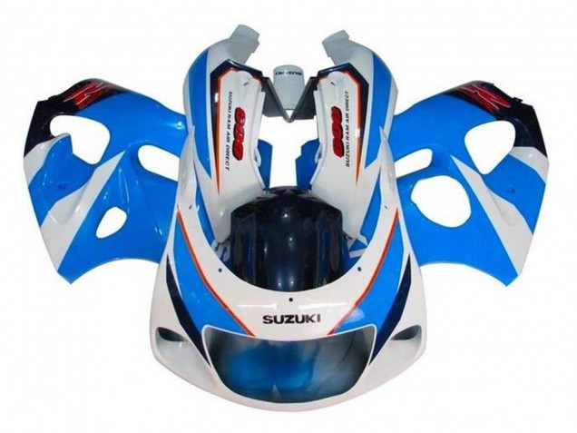 Purchase 1996-2000 Blue White Red Suzuki GSXR 600 / GSXR 750 Motorcycle Fairings UK