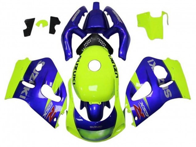 Purchase 1996-2000 Blue Yellow Suzuki GSXR 600 / GSXR 750 Motorcycle Fairings UK