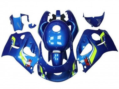 Purchase 1996-2000 Blue Yellow White Suzuki GSXR 600 / GSXR 750 Motorcycle Fairings UK