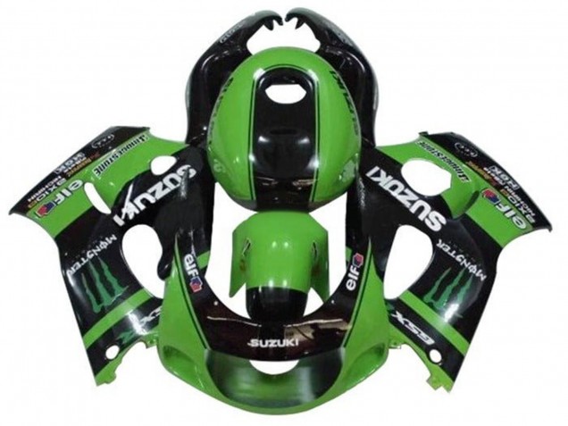 Purchase 1996-2000 Green Black Monster Suzuki GSXR 600 / GSXR 750 Motorcycle Fairings UK