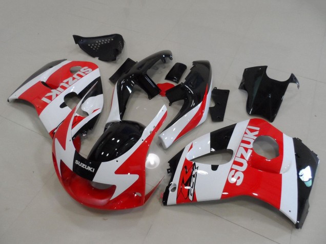 Purchase 1996-2000 Red White Black Suzuki GSXR 600 / GSXR 750 Motorcycle Fairings UK
