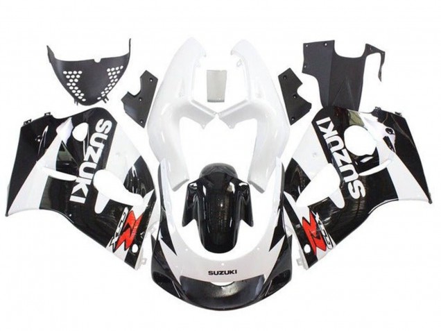 Purchase 1996-2000 White Black Red Suzuki GSXR 600 / GSXR 750 Motorcycle Fairings UK