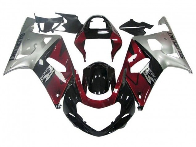 Purchase 2001-2003 Silver Red Glossy Black Suzuki GSXR 600 / GSXR 750 Motorcycle Fairing UK