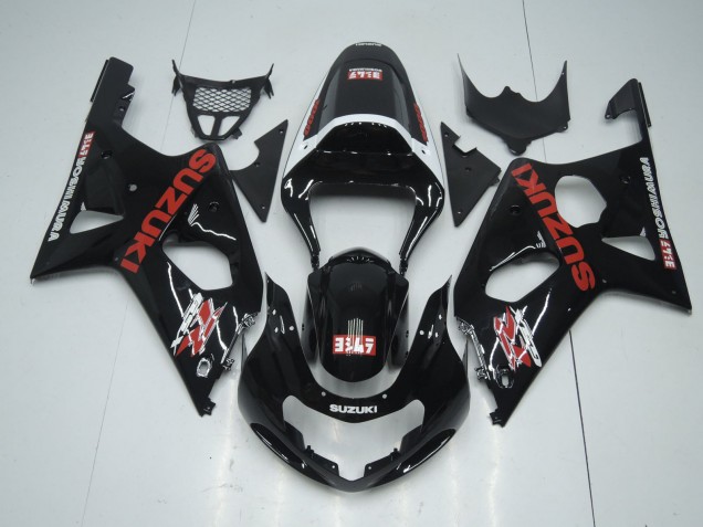 Purchase 2001-2003 Glossy Black Red White Yoshimura Suzuki GSXR 600 / GSXR 750 Motorcycle Fairings UK