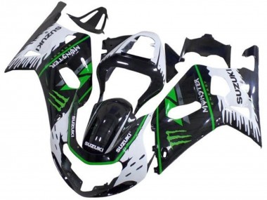 Purchase 2001-2003 White Black Green Monster Suzuki GSXR 600 / GSXR 750 Motorcycle Fairings UK