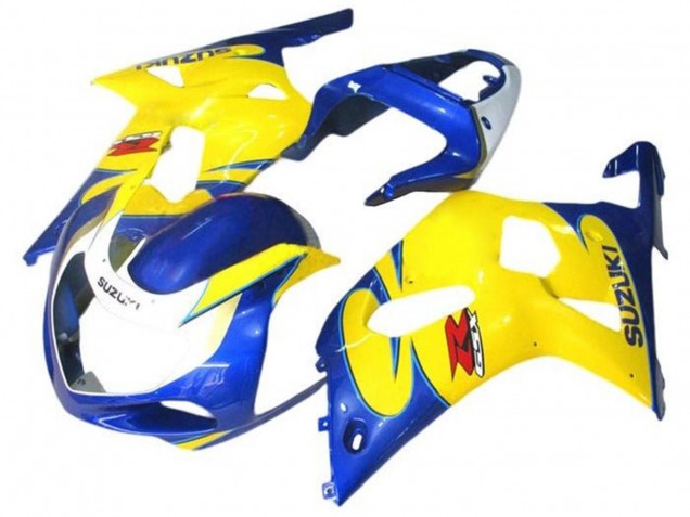 Purchase 2001-2003 Blue Yellow White Suzuki GSXR 600 / GSXR 750 Motorcycle Fairings UK