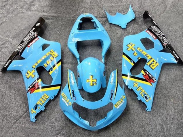 Purchase 2001-2003 Light Blue Yellow Black Black Rizla Suzuki GSXR 600 / GSXR 750 Motorcycle Fairings UK