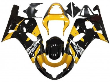Purchase 2001-2003 Yellow Silver Glossy Black Suzuki GSXR 600 / GSXR 750 Motorcycle Fairings UK