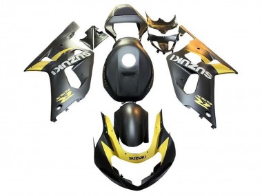 Purchase 2001-2003 Matte Black Yellow Suzuki GSXR 600 / GSXR 750 Motorcycle Fairings UK