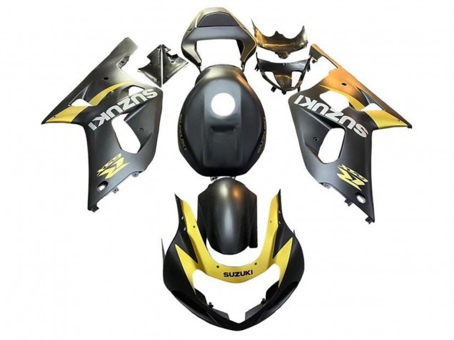 Purchase 2001-2003 Matte Black Yellow Suzuki GSXR 600 / GSXR 750 Motorcycle Fairings UK
