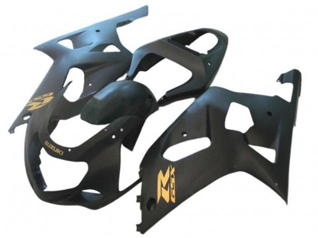 Purchase 2001-2003 Matte Black Gold Suzuki GSXR 600 / GSXR 750 Motorcycle Fairings UK