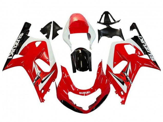Purchase 2001-2003 Red White Glossy Black Suzuki GSXR 600 / GSXR 750 Motorcycle Fairings UK