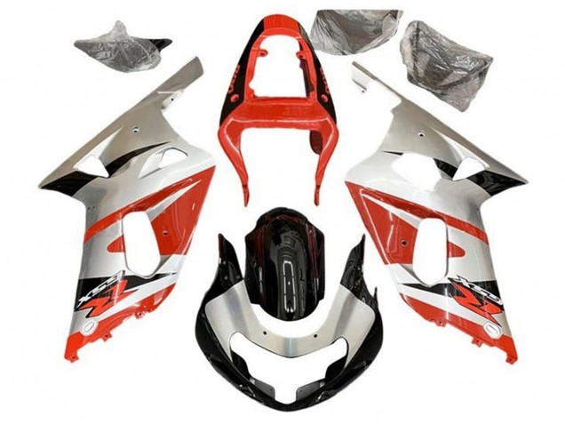 Purchase 2001-2003 Silver Red Glossy Black Suzuki GSXR 600 / GSXR 750 Motorcycle Fairings UK
