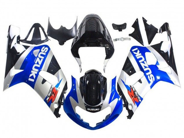 Purchase 2001-2003 Blue Silver Glossy Black Suzuki GSXR 600 / GSXR 750 Motorcycle Fairings UK